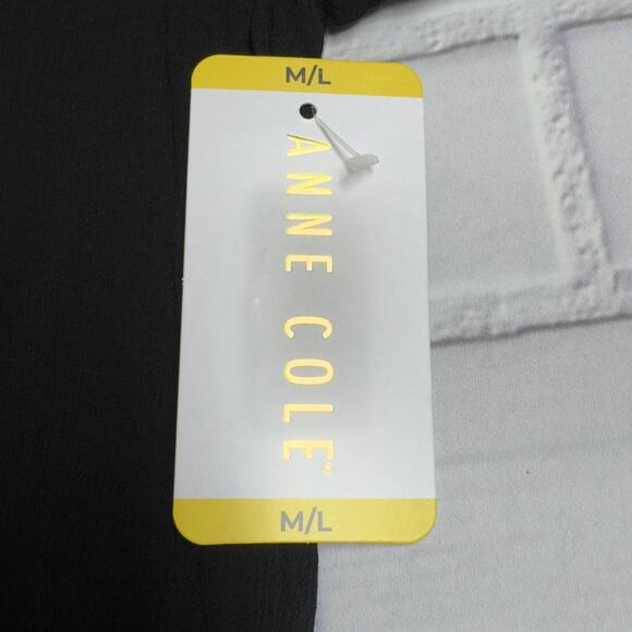 Anne Cole Flounce Tunic Swimsuit Coverup Black Women's Size M/L - Picture 8 of 10